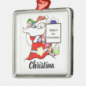 Pas het eerste kerstkeramische Ornament van Baby a (Links)