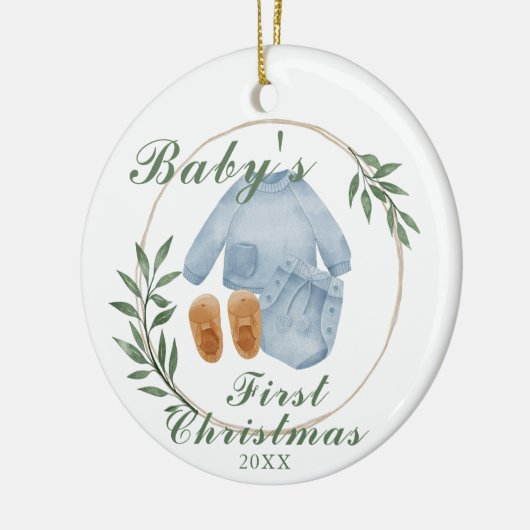 Pas het eerste Kerstmis Ornament van Baby aan (Links)