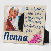 Pas het enige dat beter Nonna plaque is aan Fotoplaat (Zijkant)