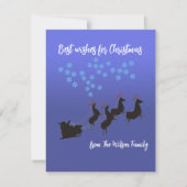 Pas het Flat-kerstWenskaart aan Notitiekaartje (Voorkant)