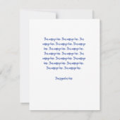 Pas het Flat-kerstWenskaart aan Notitiekaartje (Achterkant)