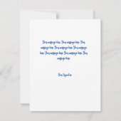 Pas het Flat-kerstWenskaart aan Notitiekaartje (Achterkant)