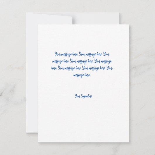 Pas het Flat-kerstWenskaart aan Notitiekaartje (Achterkant)