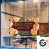 Pas het Grote Openen van de Personaliseer Kleine O Raamsticker (Cafe Raam)