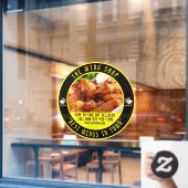 Pas het Grote Restaurant van het Wing van de Kip a Raamsticker (Cafe Raam)