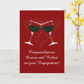 Pas het Hoesje aan Gefeliciteerd op Verloving Kaart (Gele Bloem)