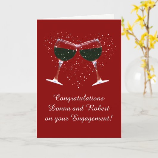 Pas het Hoesje aan Gefeliciteerd op Verloving Kaart (Gele Bloem)