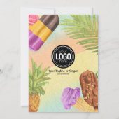 Pas het ijs van de waterverf van de Bedrijfs van d Kaart (Achterkant)