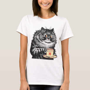Pas het Initiaal van de Mok aan, Louis Wain T-shirt