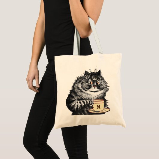 Pas het Initiaal van de Mok aan, Louis Wain Tote Bag (Voorkant (product))