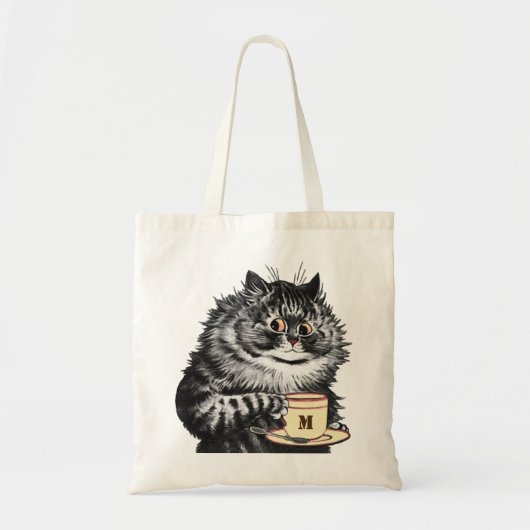 Pas het Initiaal van de Mok aan, Louis Wain Tote Bag (Voorkant)