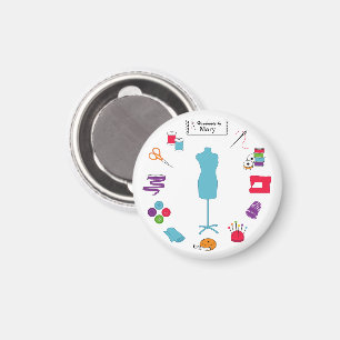 Pas het label aan magneet