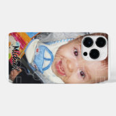 Pas het met Uw foto aan personaliseer naam iPhone Hoesje (Achterkant horizontaal)