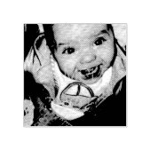 Pas het met Uw foto aan Rubberstempel (Afrduk)