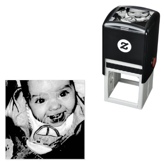 Pas het met Uw foto aan Zelfinktende Stempel (In situ)