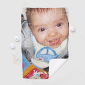 Pas het met Uw foto en tekst aan Golfhanddoek (Insitu)