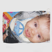 Pas het met Uw foto en tekst aan Golfhanddoek (Horizontaal)