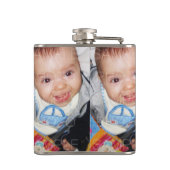 Pas het met Uw fotopatroon aan Heupfles (Achterkant)