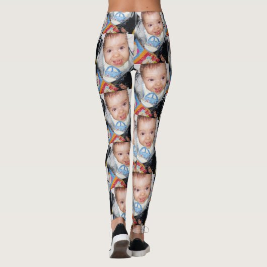Pas het met Uw fotopatroon aan Leggings (Achterkant)