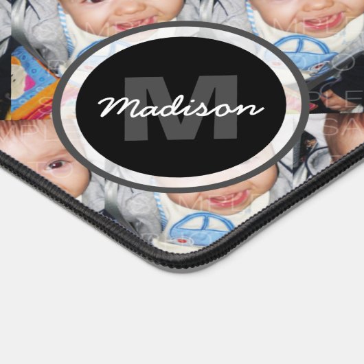 Pas het met Uw Monogram van het fotopatroon aan Bureaumat (Hoek)