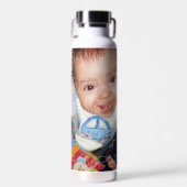 Pas het met Uw twee fotocollage aan Waterfles (Voorkant)