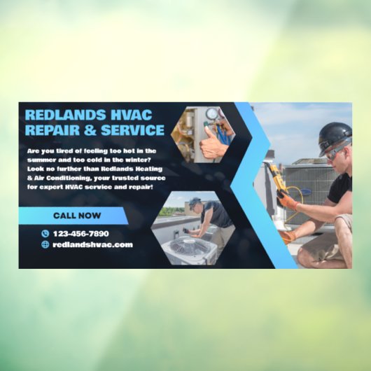 Pas het moderne Afbeelding van het HVAC-reparatieb Raamsticker (Vel 3)