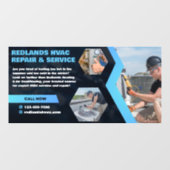 Pas het moderne Afbeelding van het HVAC-reparatieb Raamsticker (Vel)