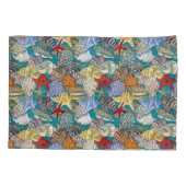 Pas het Patroon Good Night van Shell van het Zee v Kussensloop (Achterkant)