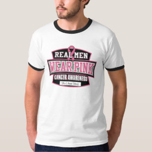 Pas het REAL MANNEN aan DRAAG de Borstkanker van d T-shirt