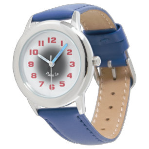 Pas het rode gezicht van deze jongeman aan horloge