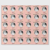 Pas het roze aan cadeaupapier (Vlak)