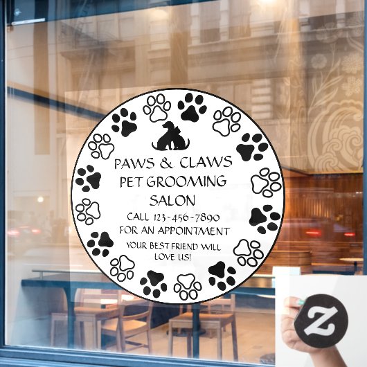 Pas het Voorzijde van het Klokken van de Klokken v Raamsticker (Cafe Raam)