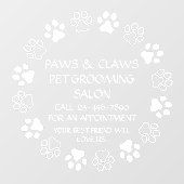 Pas het Voorzijde van het Klokken van de Klokken v Raamsticker (Vel)