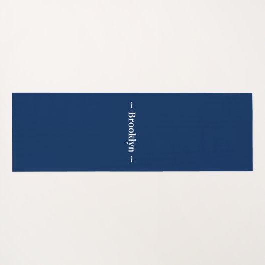 pas het witte marineblauw van de veranderingsnaam yogamat (Achterkant (horizontaal))