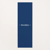 pas het witte marineblauw van de veranderingsnaam  yogamat (Voorkant)