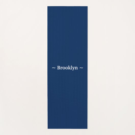 pas het witte marineblauw van de veranderingsnaam  yogamat (Voorkant)