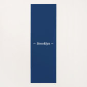 pas het witte marineblauw van de veranderingsnaam  yogamat (Achterkant)