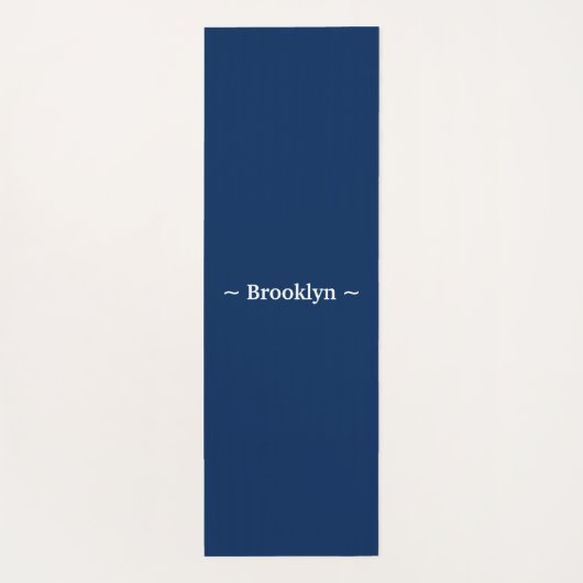 pas het witte marineblauw van de veranderingsnaam  yogamat (Achterkant)