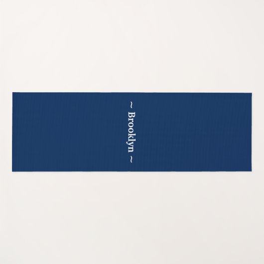 pas het witte marineblauw van de veranderingsnaam  yogamat (Voorkant (horizontaal))