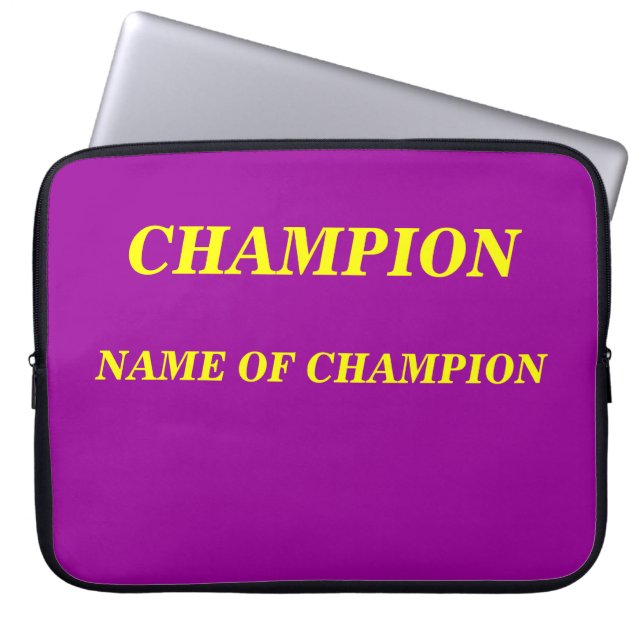 PAS HET ZELF AAN LAPTOP SLEEVE (Voorkant)