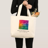Pas hier uploaden toe toevoegen Logo Website bedri Grote Tote Bag (Voorkant (product))