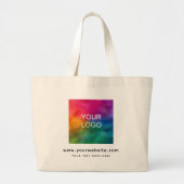 Pas hier uploaden toe toevoegen Logo Website bedri Grote Tote Bag (Voorkant)