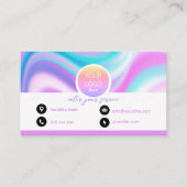 Pas holografisch hologram visitekaartje aan (Voorkant)