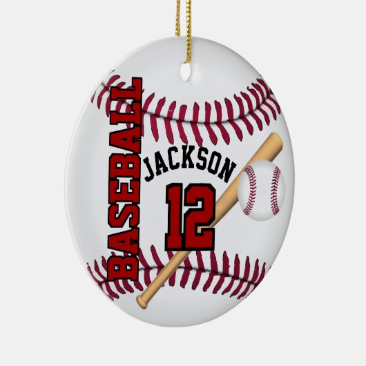 Pas ⚾ honkbal aan keramisch ornament (Rechts)