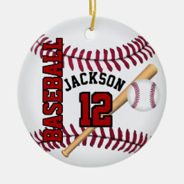 Pas ⚾ honkbal aan keramisch ornament