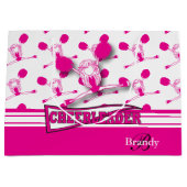 Pas Hot Pink 📣 Cheerleader aan Groot Cadeauzakje (Voorkant)