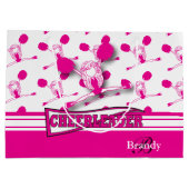 Pas Hot Pink 📣 Cheerleader aan Groot Cadeauzakje (Achterkant)