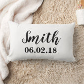 Pas huwelijksdatum slaapkamerkussen aan kussen (Deken)