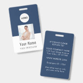 Pas-ID kaart | Persoonlijke foto & tekst Badge (Voor- en achterkant)
