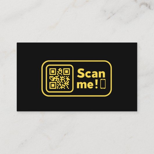 Pas Isopod Animal Black en Yellow aan Visitekaartje (Achterkant)